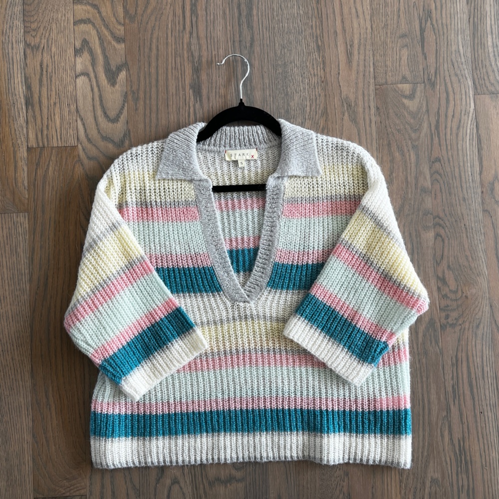 Stark X Knit Striped Sweater